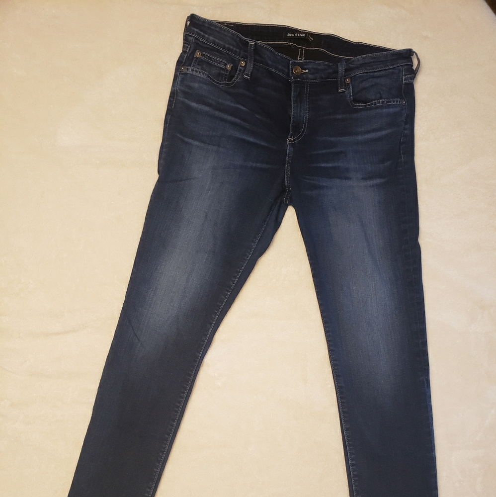 Big Star Maddie Skinny Jeans 32 Waist, Size 14